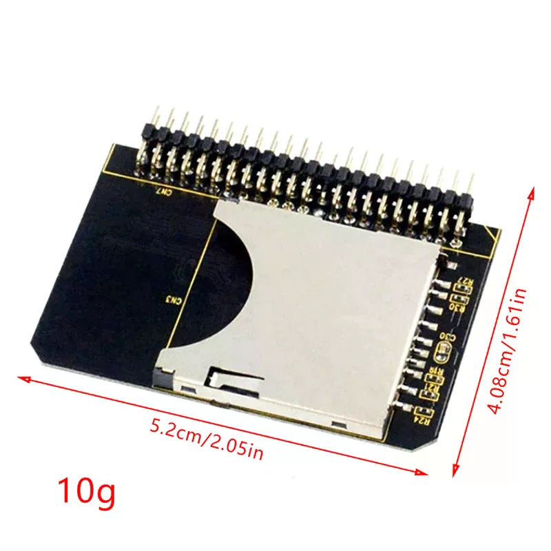 IDE 2 5 44 Pin Adapter SDHC SDXC MMC 44pin Male Converter Card Laptop Qme