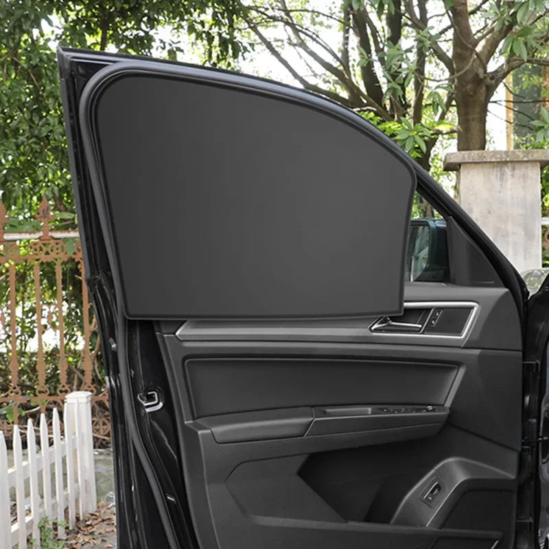 Magnetic Car Sunshade Side Window Cover Sun Visor Summer Protection Window Curtain Cover for Front Rear Auto Accessories Qme