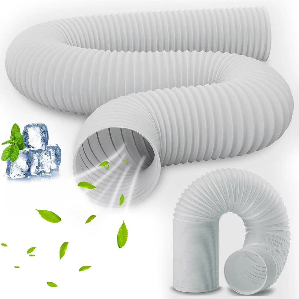 1.5m Ventilation Duct Vent Hose Portable Ac Hose Coupler Exhaust Hose Adapter Vent Tube Coupler Extra Long Air Conditioner Pipe Qme
