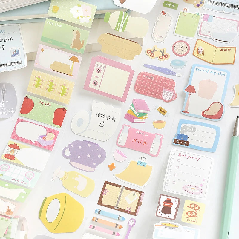 Kawaii Cartoon 50mm*3m PET Tape - Creative Masking Tapes for Journaling Gadget Wrapping Collage Scrapbooking School Statione Qme