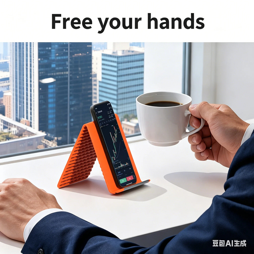 Silicone Foldable Phone Holder for Desk Flexible Phone Holder Mount Bendable Freely Into Any Shape for All Mobile Devices Qme