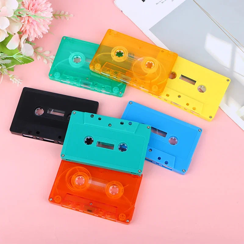Blank Tape Case Audio Magnetic Recording Cassette Shell Empty Reel No Qme