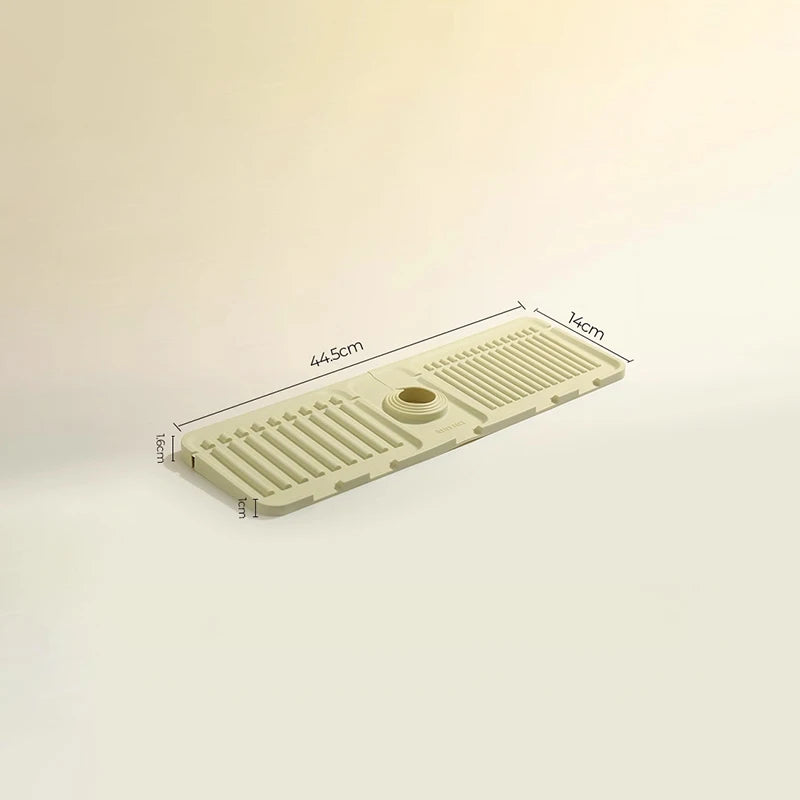 Foldable Water Tap Drain Mat Anti-splash Silicone Kitchen Sink Qme