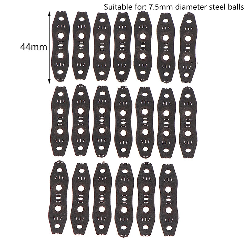 Outdoor Slingshot Accessories Steel Balls PU Leather Pouch Flat Qme B