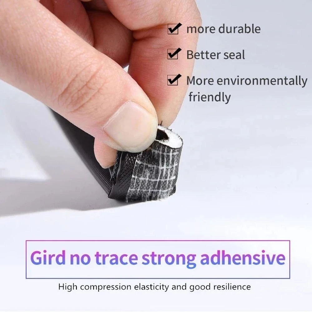 5M Door Window Sealing Strip Self-adhesive Soundproof Dustproof V-type Foam Sealing Tape Windproof Door Seal Gap Filler Qme