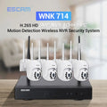 ESCAM H.265 3MP HD Wireless CCTV System Two Way Audio Waterproof PTZ WIFI IP Security Camera 8CH P2P NVR Video Surveillance Kit Qme AU Plug None