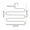 Non-slip Pant Storage Rack Cloth Multiple Functions Hanging 5 Layers Qme Default Title