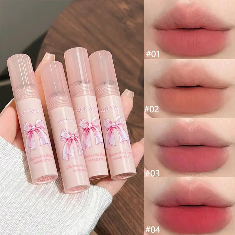 Art Value Butterfly Dance Box Four Lip Glaze Blush Necklace Mud Qme