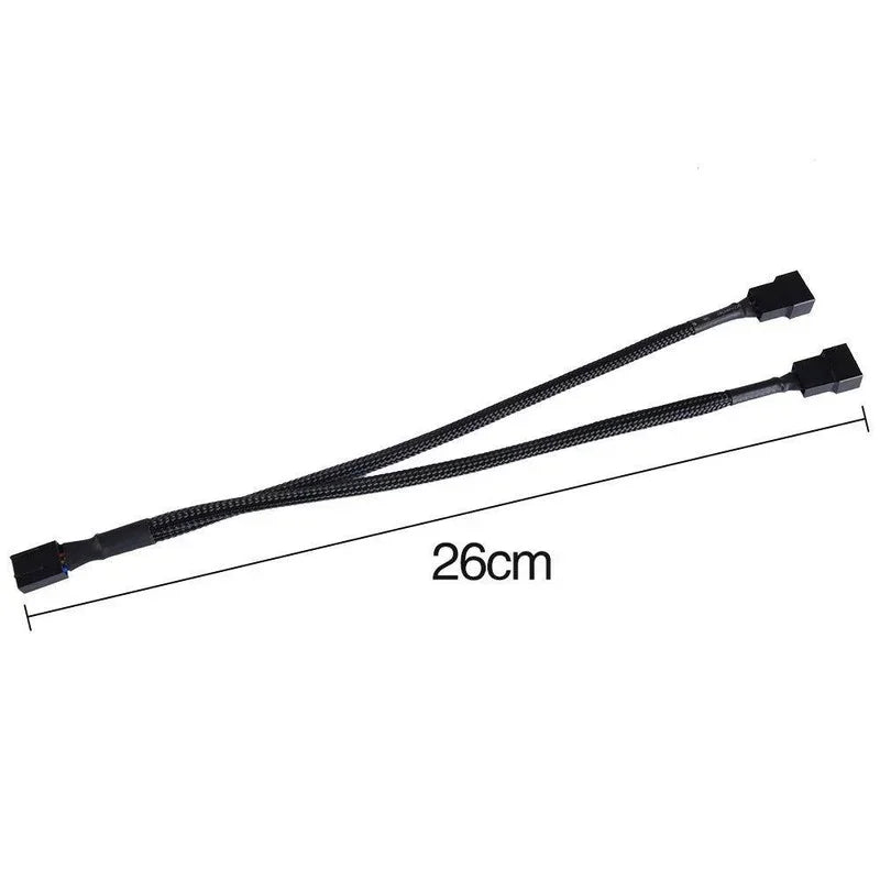 Computer Fan Cable Extension Cooler Female To PWM Male Cooling 4Pin Motherboard Power Adapter Splitter 3Pin Wire Cord Qme