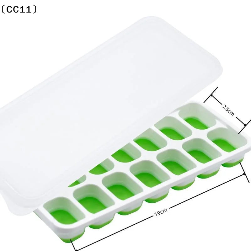 14 Grid Cube Tray Silicone Mold Square Maker Non-toxic Durable Bar Qme