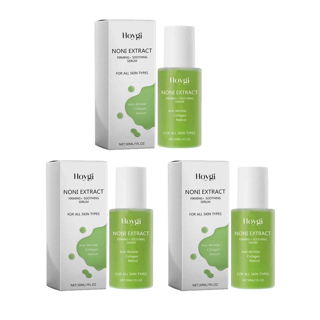 Retinol Serum Noni Fruit Essence Nourishing Brightening & Plumping Moisturizing Firming Smoothing Soothing Facial Skin Care Qme 3Pcs 30ml Boxed
