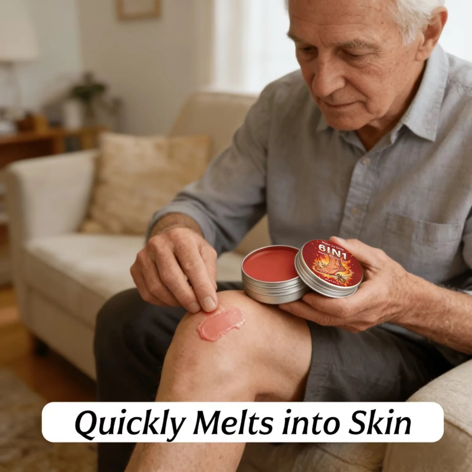 Deeply Moisturizing 6 In 1 Bee Venom Balm, NMN Collagen Firming Daily Foot & Body Skin Care Qme