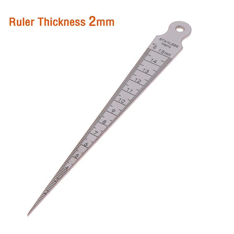 Feeler Gauge Taper 1- Steel Inner Diameter Ruler Hole Measuringtool Qme Ruler Thickness 2mm