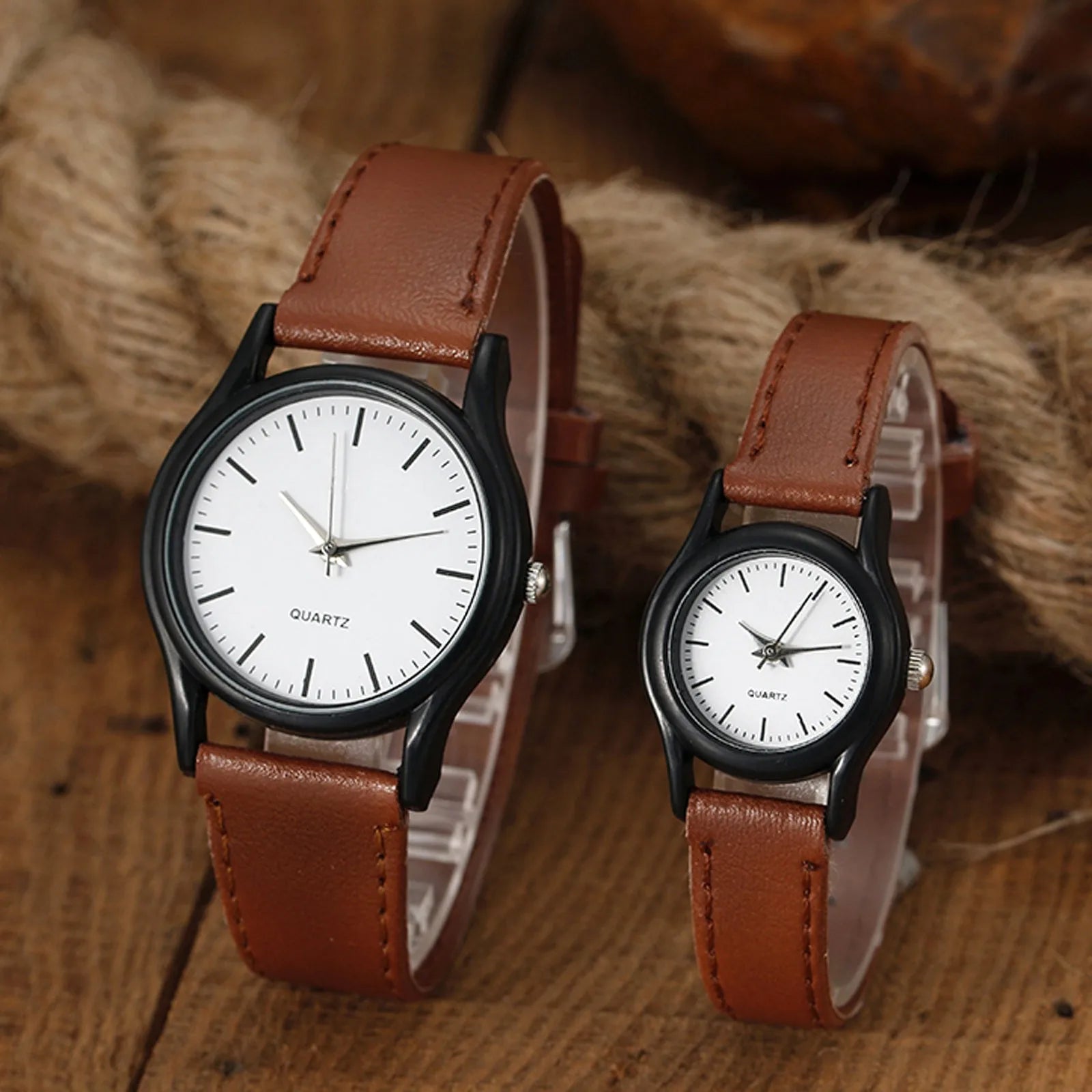 Unisex Lovers Fashion Business Formal Place And Daily Life Design Hand Watch Simple High End Stainless Steel Leather Watch Qme