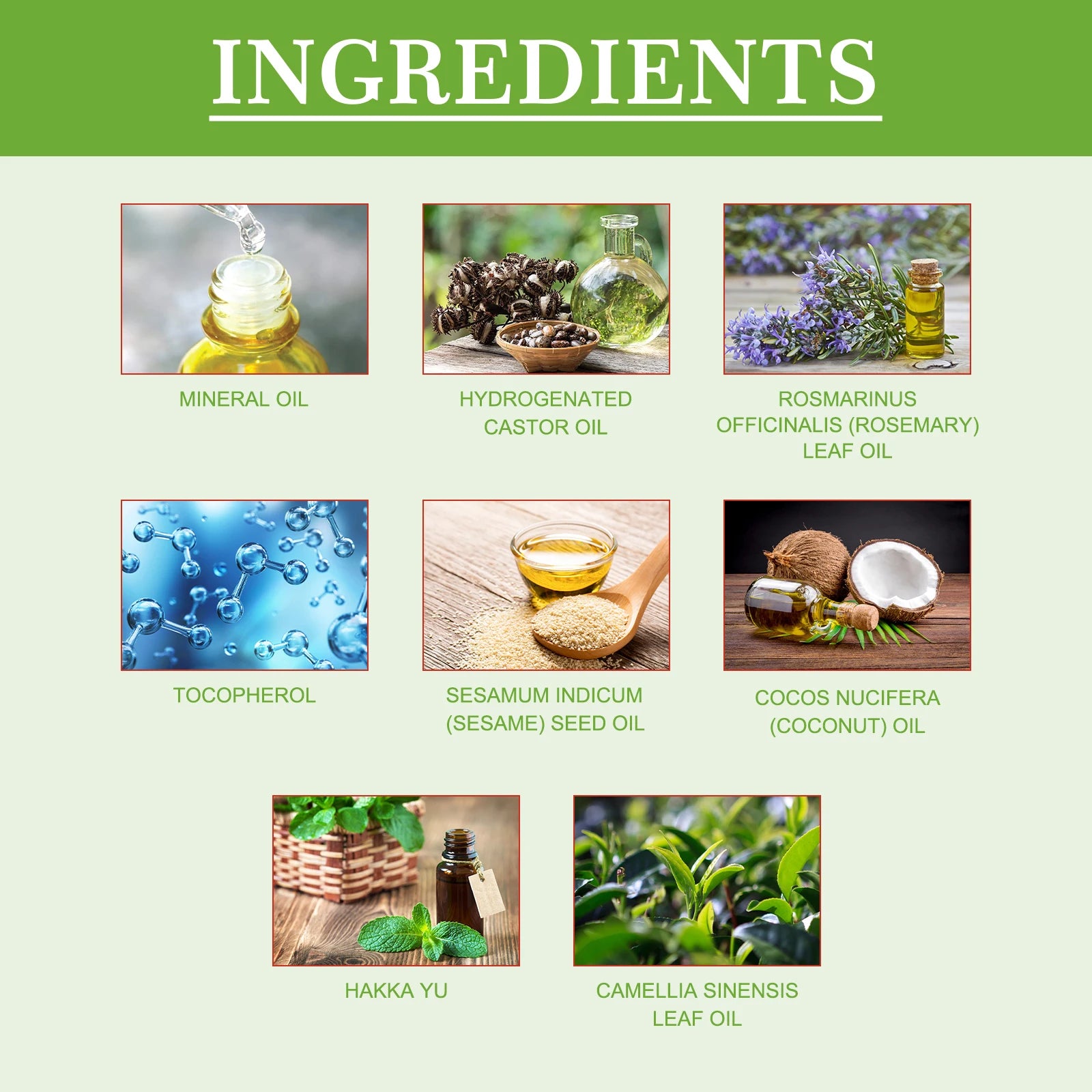Rosemary Oil for Hair 50ml Scalp Treatment with Coconut Peppermint Oil Nourishing Hair Serum for Shine Strength All Hair Types Qme