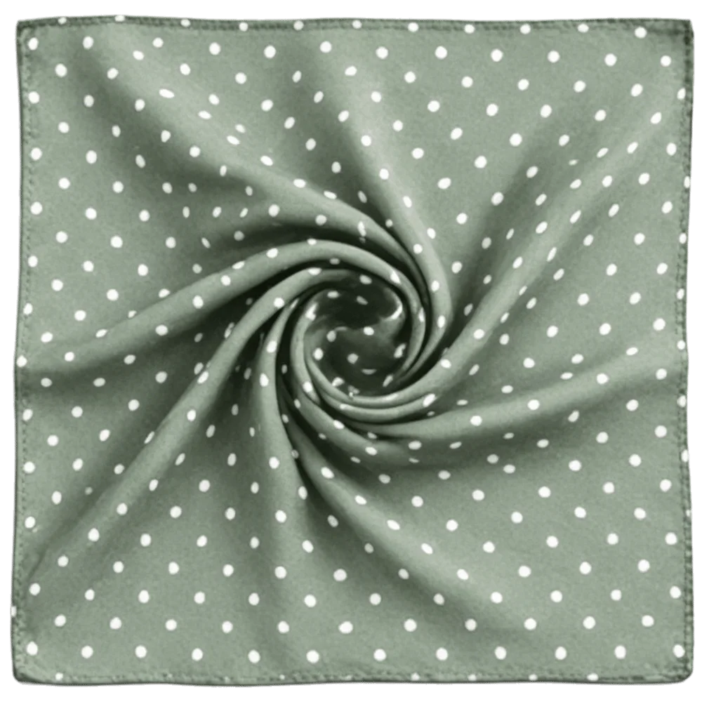 Multi Purpose Square Scarf Lightweight Polyester Thin Waist Butt Qme Green