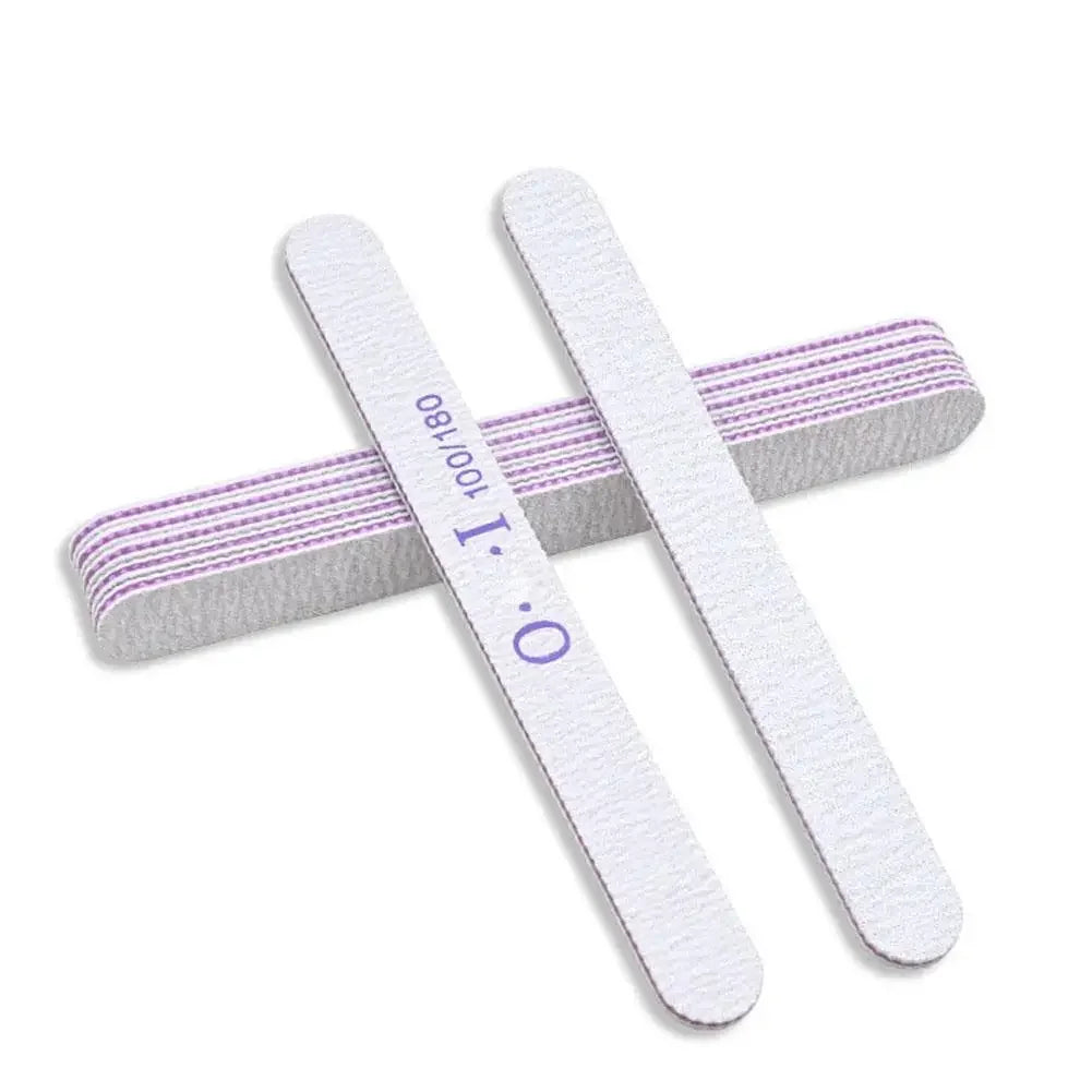 10pcs Nail Files Ultra-Thin Sanding Strip Nail File Polishing Nail Strip Tool 100/180 Rubbing Nail Trimming Strip Special S Y0H2 Qme Straight CN