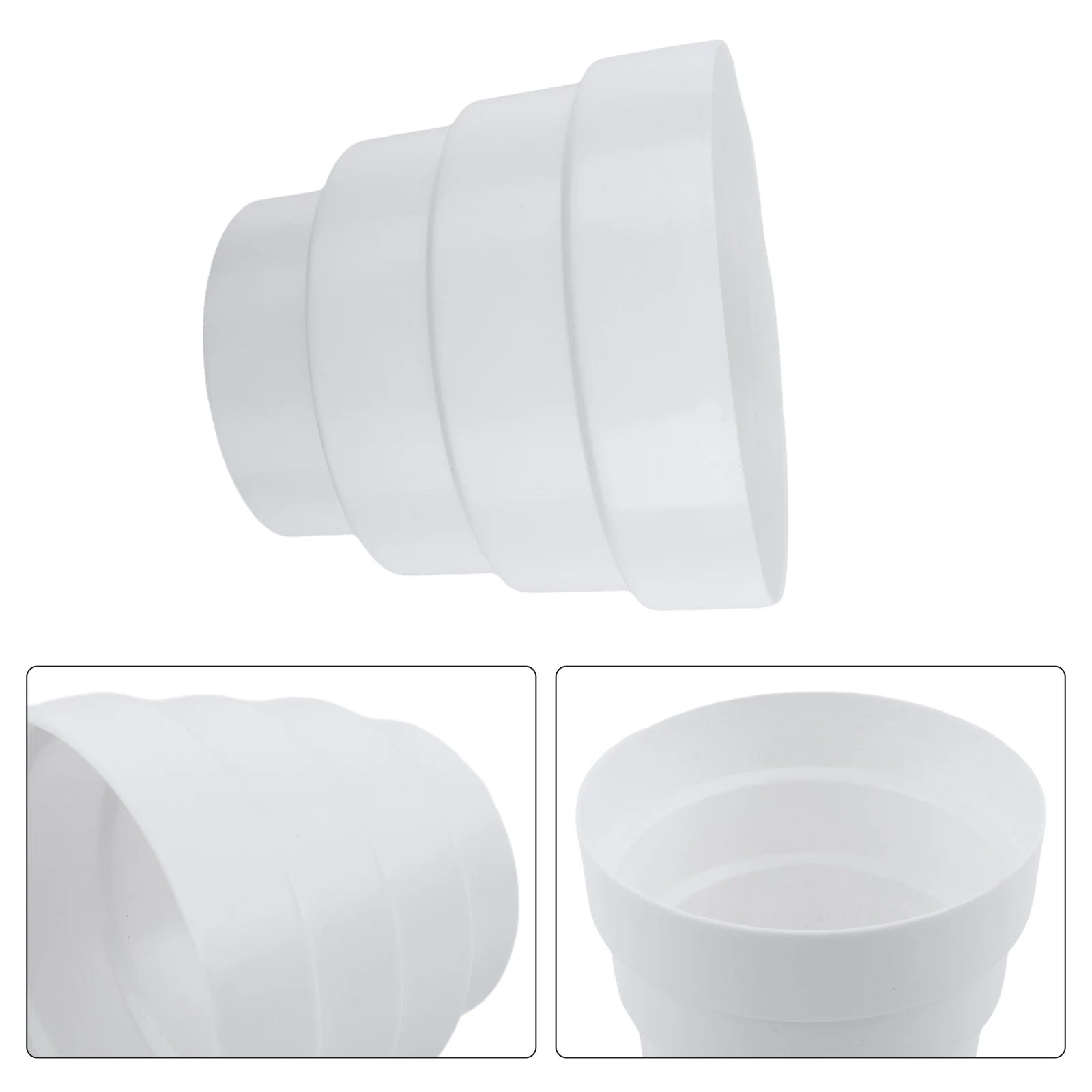 Duct Multi-reducer Exhaust Fan Fan Detachable Reducing Ring Duct Connector For Fan Ventilation Duct Duct Exhaust Duct Connection Qme