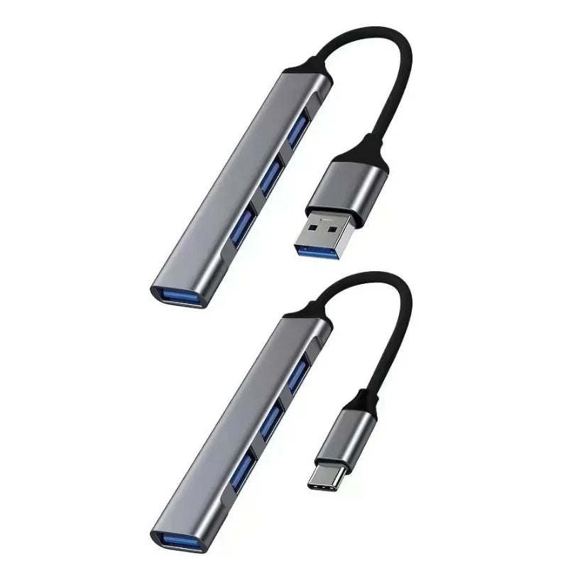 2pcs USB/C HUB 3.0 Type-C 3.1 4 Port Multi Splitter Adapter OTG USB for Macbook Pro 13 15 Air M1 Pro for HUAWEI PC Accessories Qme