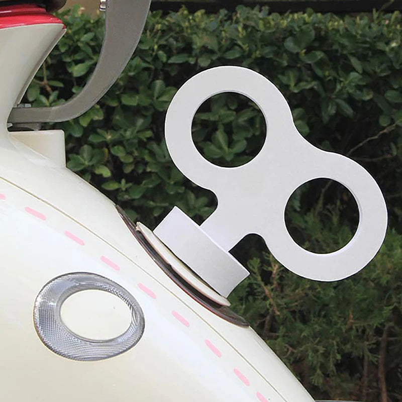 Car Styling Rear View Clockwork Decorating Accessories Roof Ornament Qme White