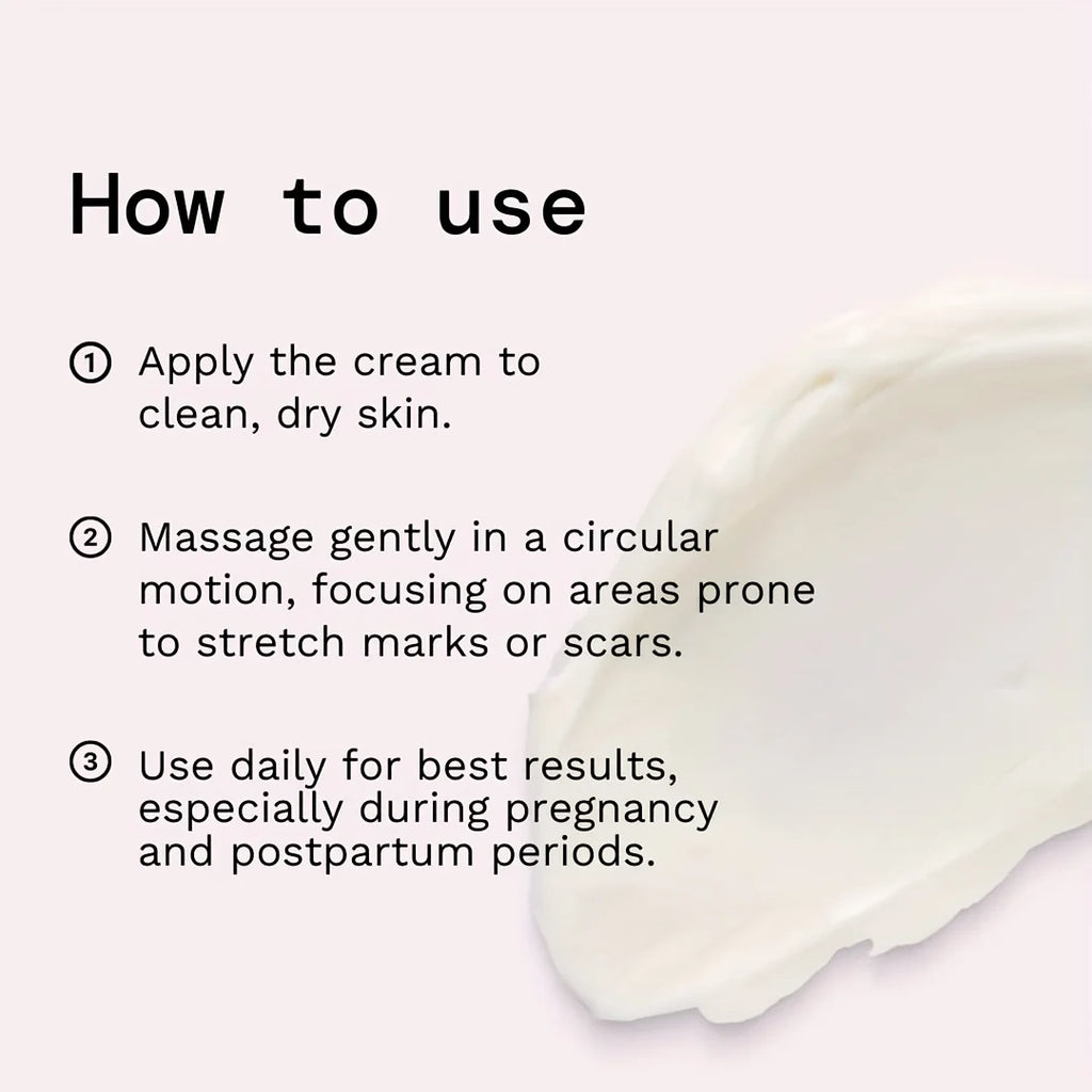 GZE Skin Smoothing Cream with Cocoa Butter & Olive To Lighten Postpartum Obesity Marks And Growth Marks Qme