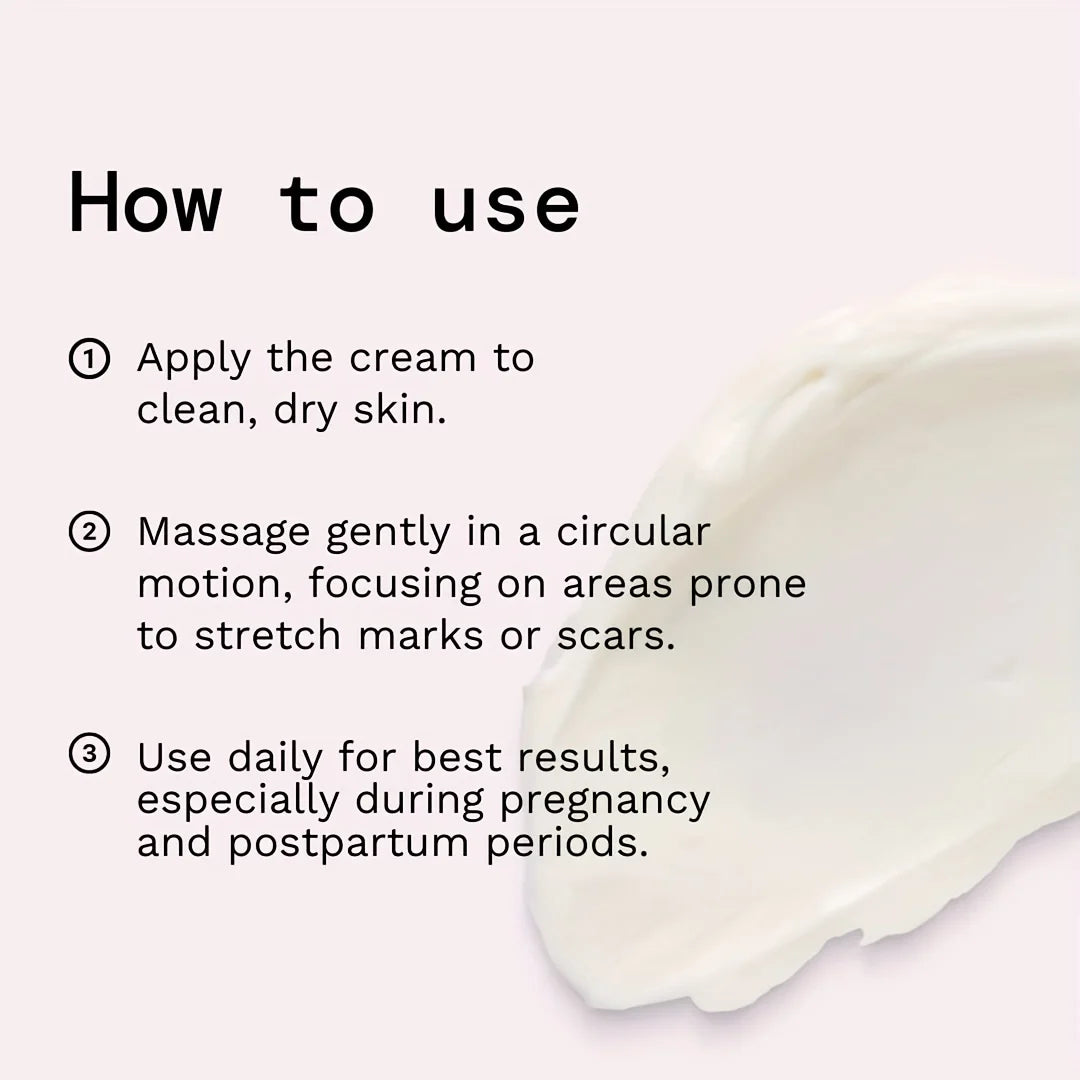 GZE Skin Smoothing Cream with Cocoa Butter & Olive To Lighten Postpartum Obesity Marks And Growth Marks Qme
