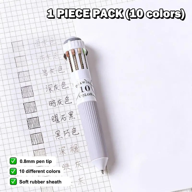 Retractable Multicolor 1 Ballpoint Pen Tip 3 6 Art Student Drawing Qme I