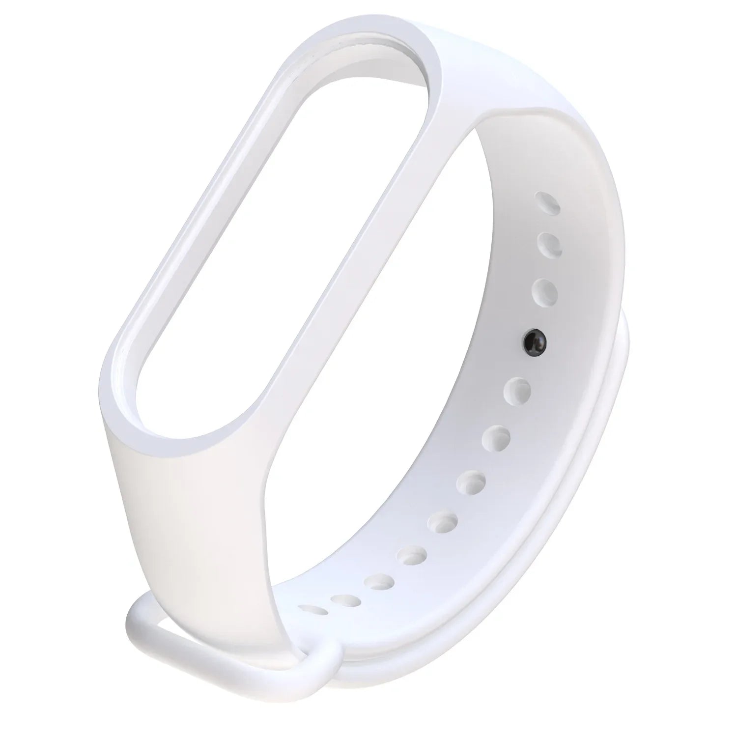 NEW Suitable for Xiaomi Mi Band Mi3 Mi4 Mi5 Mi6 Mi7 Mi8 Colorful Silicone Replacement Sports Strap Qme White For Mi8 9 10