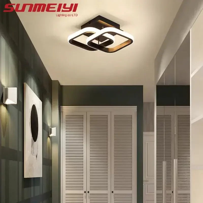 LED Corridor Light Minimalist Modern Small Light Living Room Bedroom Balcony Foyer Light Wardrobe Nordic Creative Ceiling Light Qme