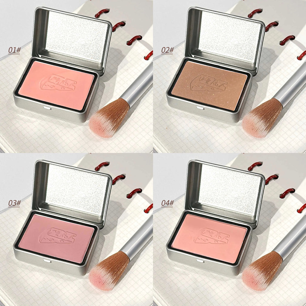 BLACKNANA Square Iron Box Single Blush Cream Low Saturation Gray Pink Qme