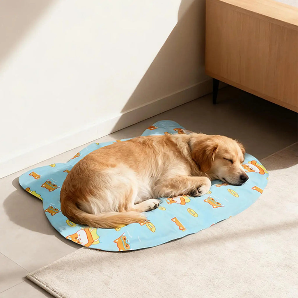 Cat Cooling Mat Dog Summer Heat Relief Pad Gel Cooling Mat for Indoor Living Room Bedroom Windowsill Road Trip Vacation Travel Qme