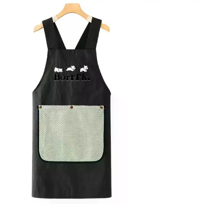 Kitchen Household Cooking Apron Men Women Oil-Proof Waterproof Adult Waist Fashion Coffee Overalls Apron Kitchen Accessories Qme