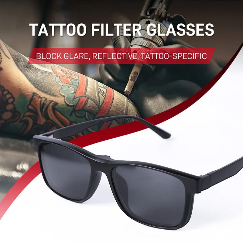 High Quality Integrated Tattoo Filter Eye Protection Glasses High Definition Multi Scene Use Tattoo Tool Accessories Wholesale Qme