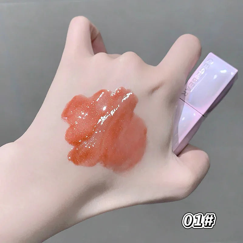 GEGE BEAR Hydrating Lip Oil Gloss Glass Shine Plumping Serum Qme GX1629-01