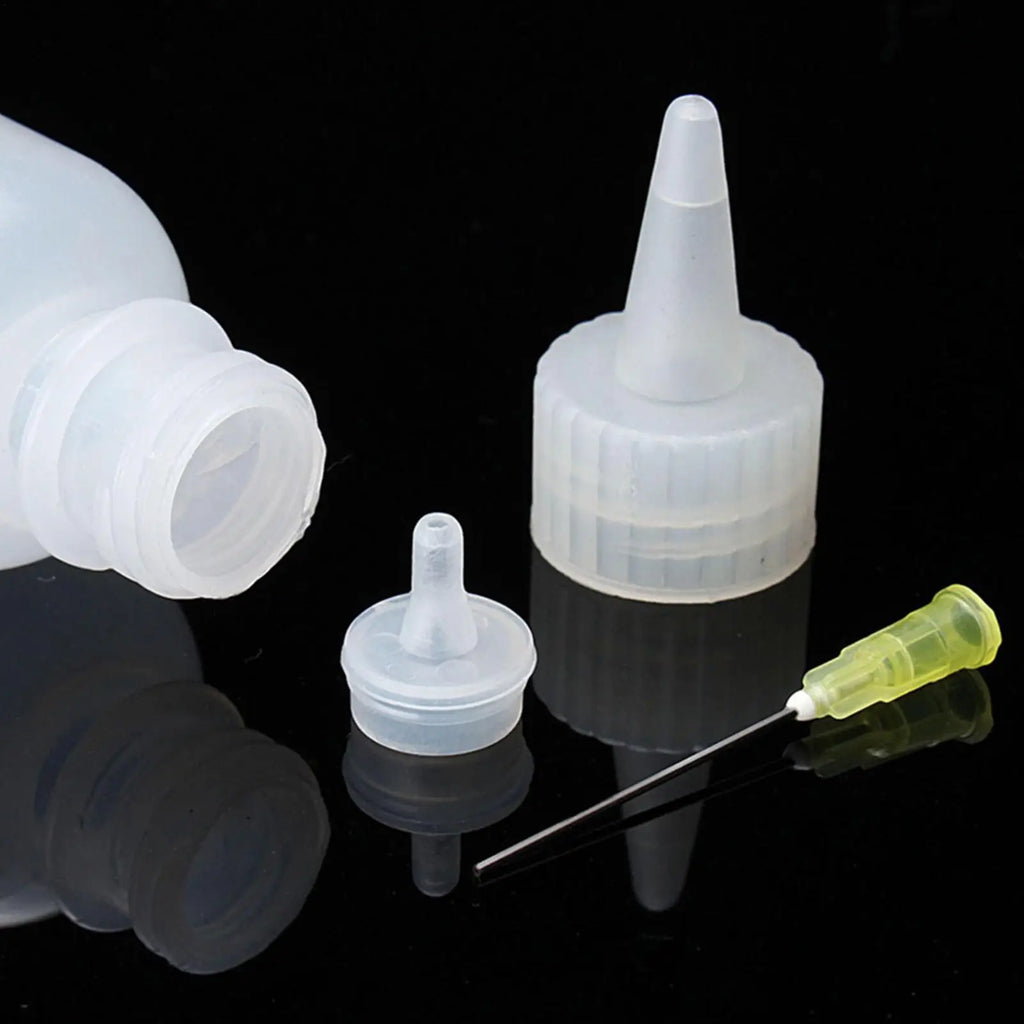 Needle Tip Applicator Bottle Needle Oiler Precision Tip Quilling Tool Squeeze Bottle Portable Leakproof Liquid Dropper Bottles Qme