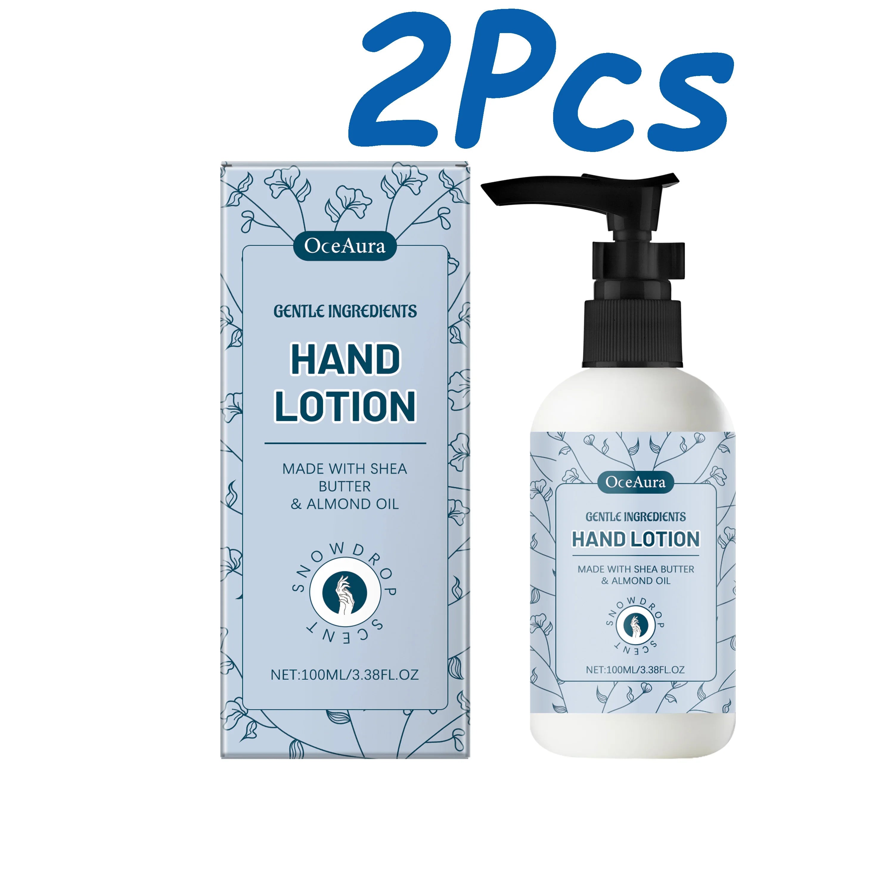 Shea Butter Hand Lotion Moisturizing Nourishing Fade Fine Lines Soft Smooth Skin Non Greasy Fast Absorbing for Dry Cracked Hands Qme 200ml Boxed
