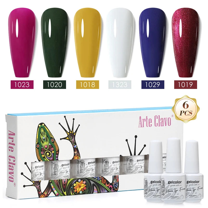 Arte Clavo Colourful Box Nail Gel Polish Semi Permanent UV Led