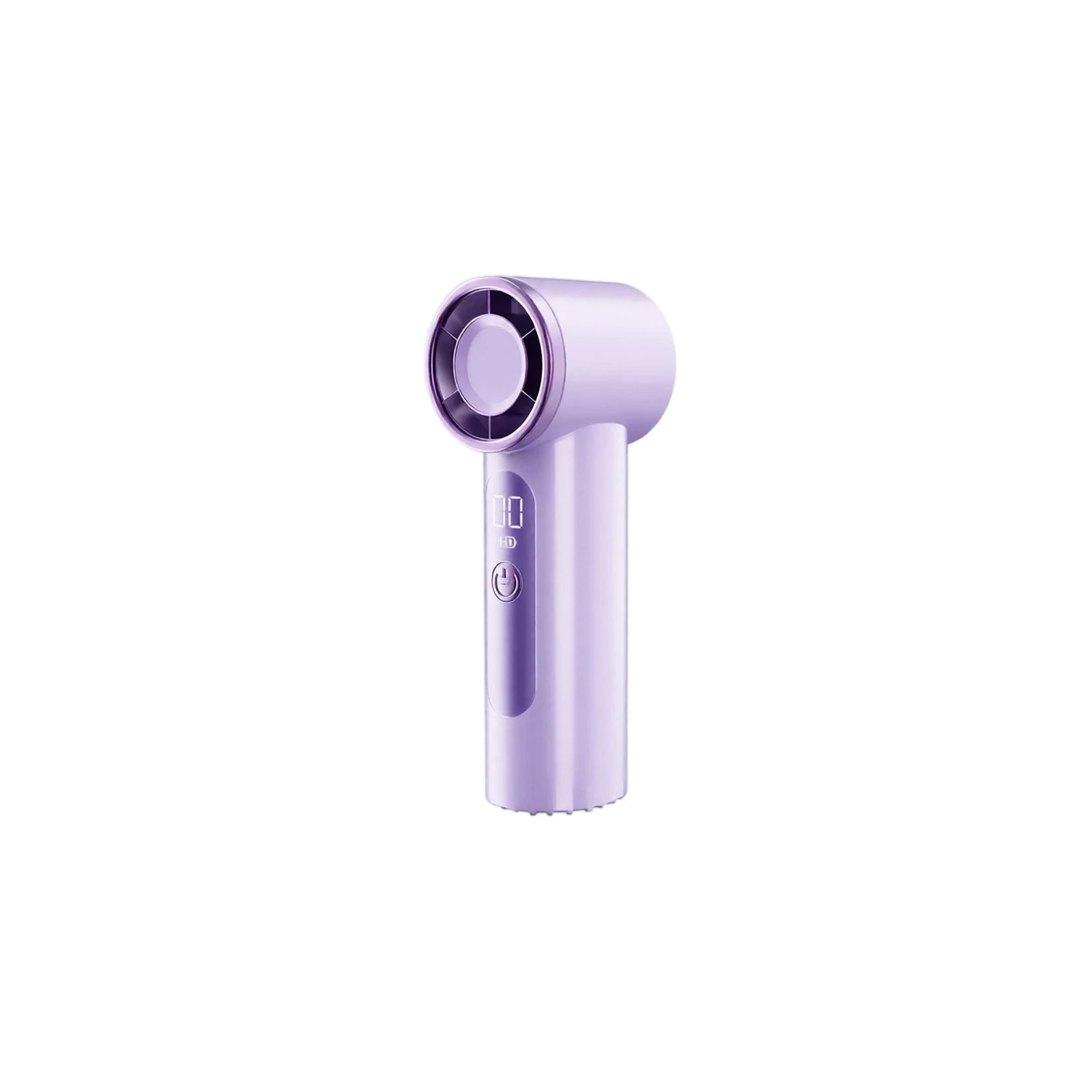 USB Rechargeable Handheld Fan with Digital Display Small Portable Fan for School Office and Outdoor Travel Picnic Sports Use Qme Purple One Size