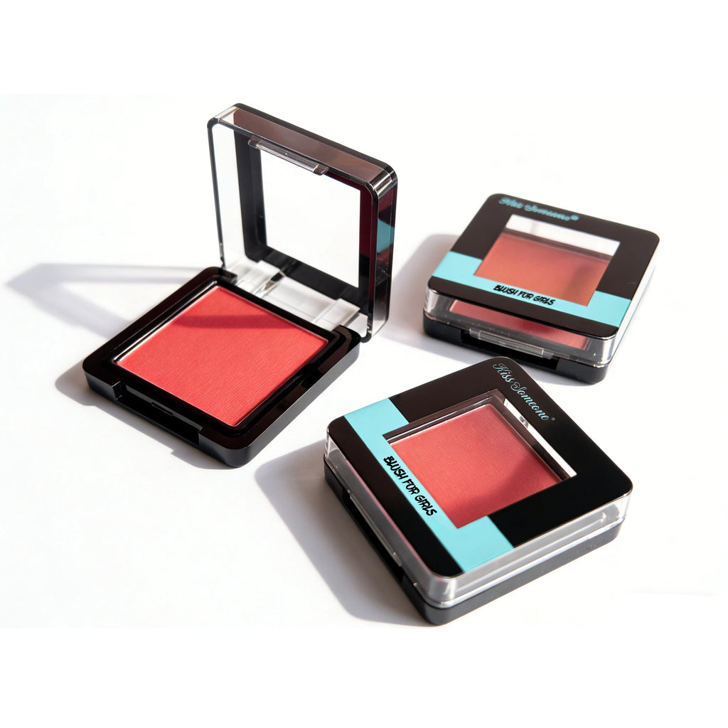 Blush for Cheeks, Matte Powder Blush Palette, Vegan, Cruelty-Free, High Pigment, Long Lasting, Buildable, Lightweight Qme