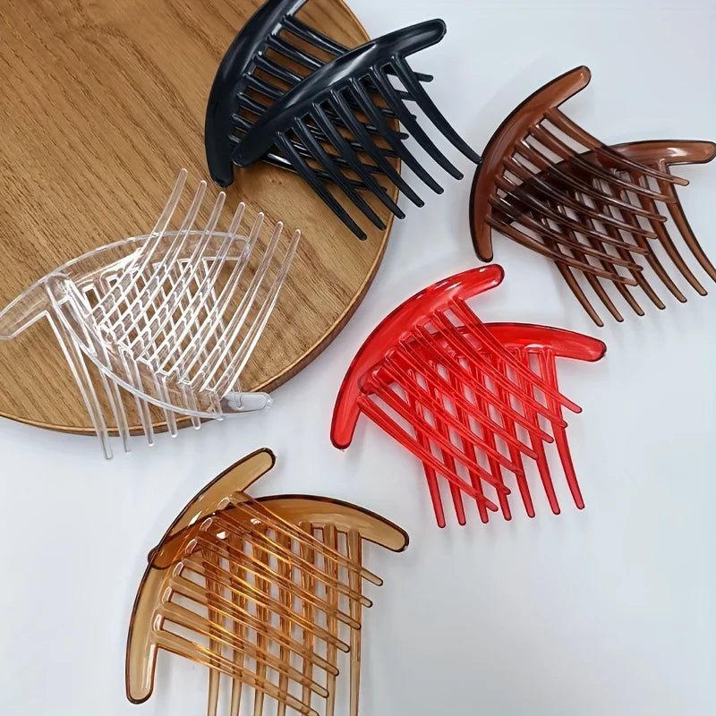 Seven-tooth comb, shaped brush hair comb, suitable for common hairstyles, durable handle, comb Qme