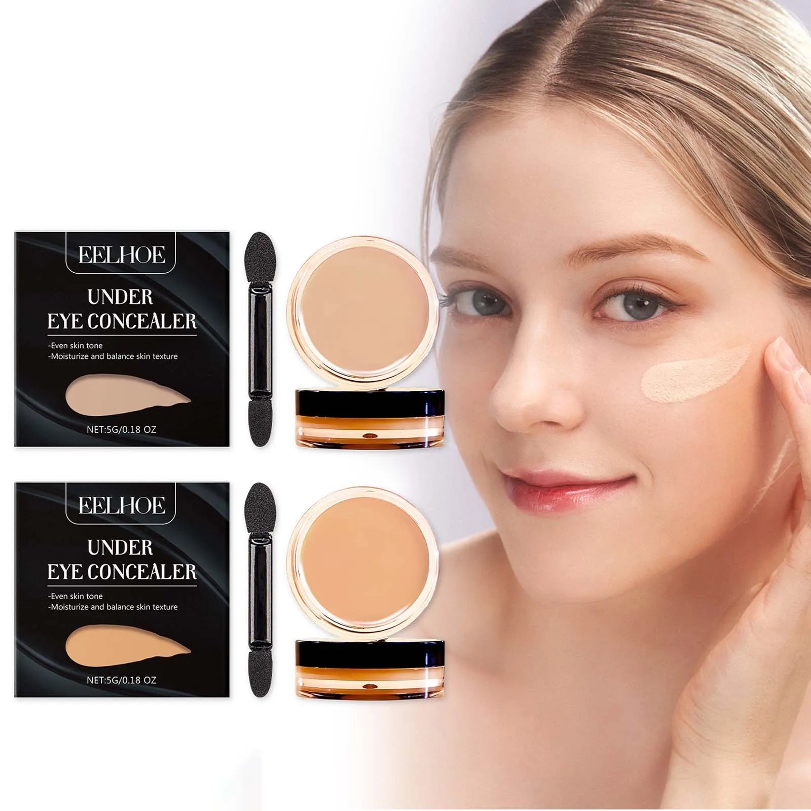 Eye Concealer Series Eye Blemishes Moisturizing Without Removing Makeup Light And Natural Fit Brighting Repair Concealer Makeup Qme