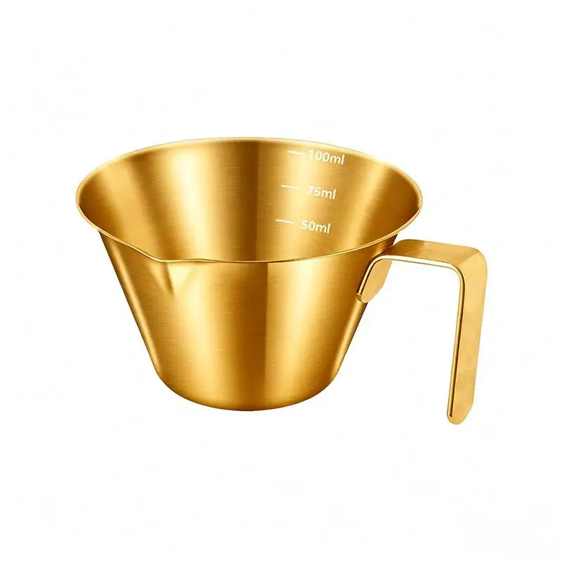 Stainless Steel Coffee Extraction Cup Scale Small Milk Spoon Making Qme A4