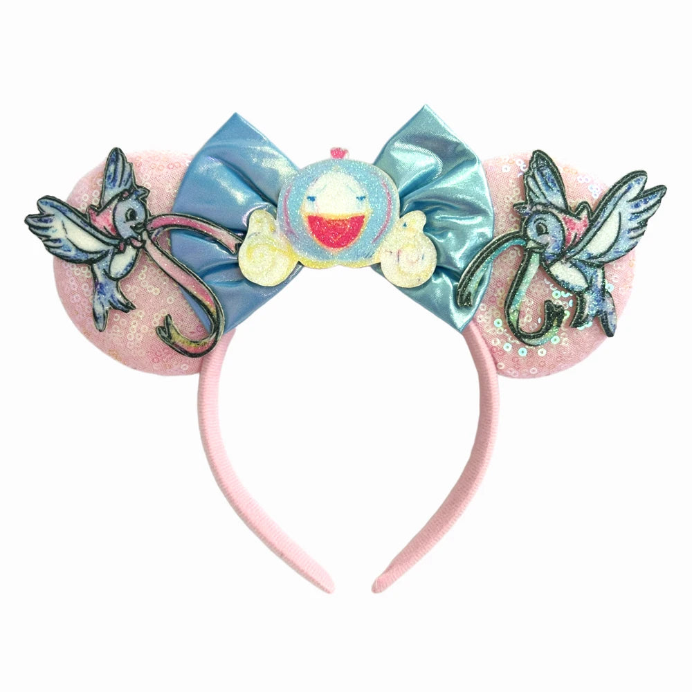 Mickey Mouse Ear Little Bird Headands Women Adult Cosplay Squirrel Hairband For Girls Park Travel Photography Hair Accessory Qme Headband 3