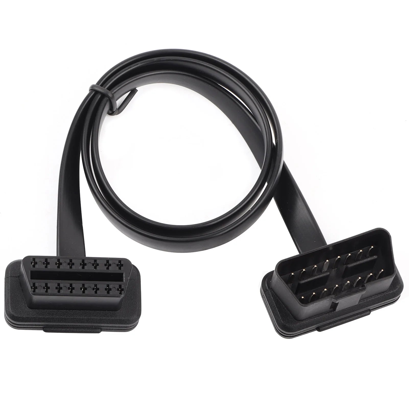 Diagnostic Extension Adapter Car Auto 16 Pin Male to Female OBD Extension Cable Diagnostic Adapter 16 Pin Male to Female Cable Qme 60CM