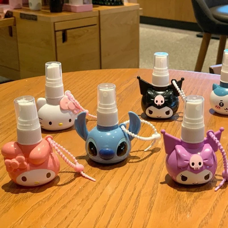 Hello Kitty Kuromi Cute Little Spray Bottle Plastic Spray Bottle Fine Mist Spray Bottle Toner Refill Bottle Qme