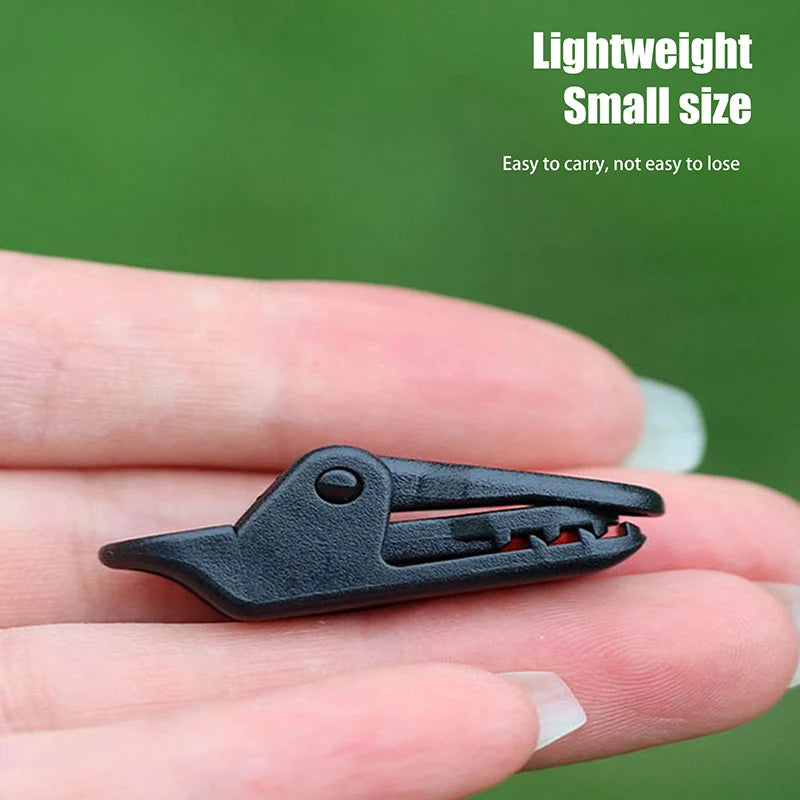 Tarp Clips 10-Pack Black Crocodile Clip Small Outdoor Camping Awning Qme