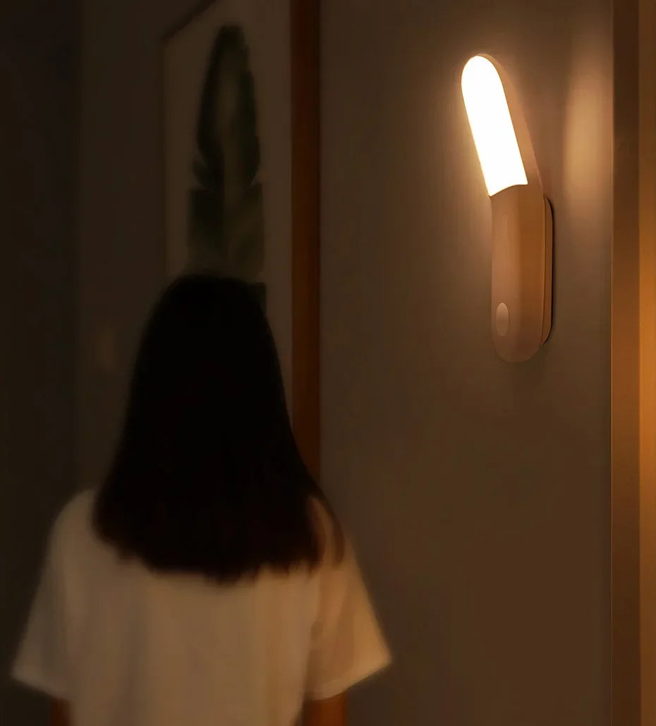 Led Induction Night Light Human Body Lamp USB Rechargeable LED Motion Sensor Aisle Qme
