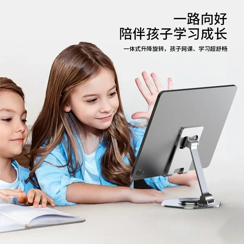 Metal Foldable and Portable 360 Degree Mobile Phone Desktop Bracket for Lazy Tablet Computer Aluminum Alloy Support Bracket Qme