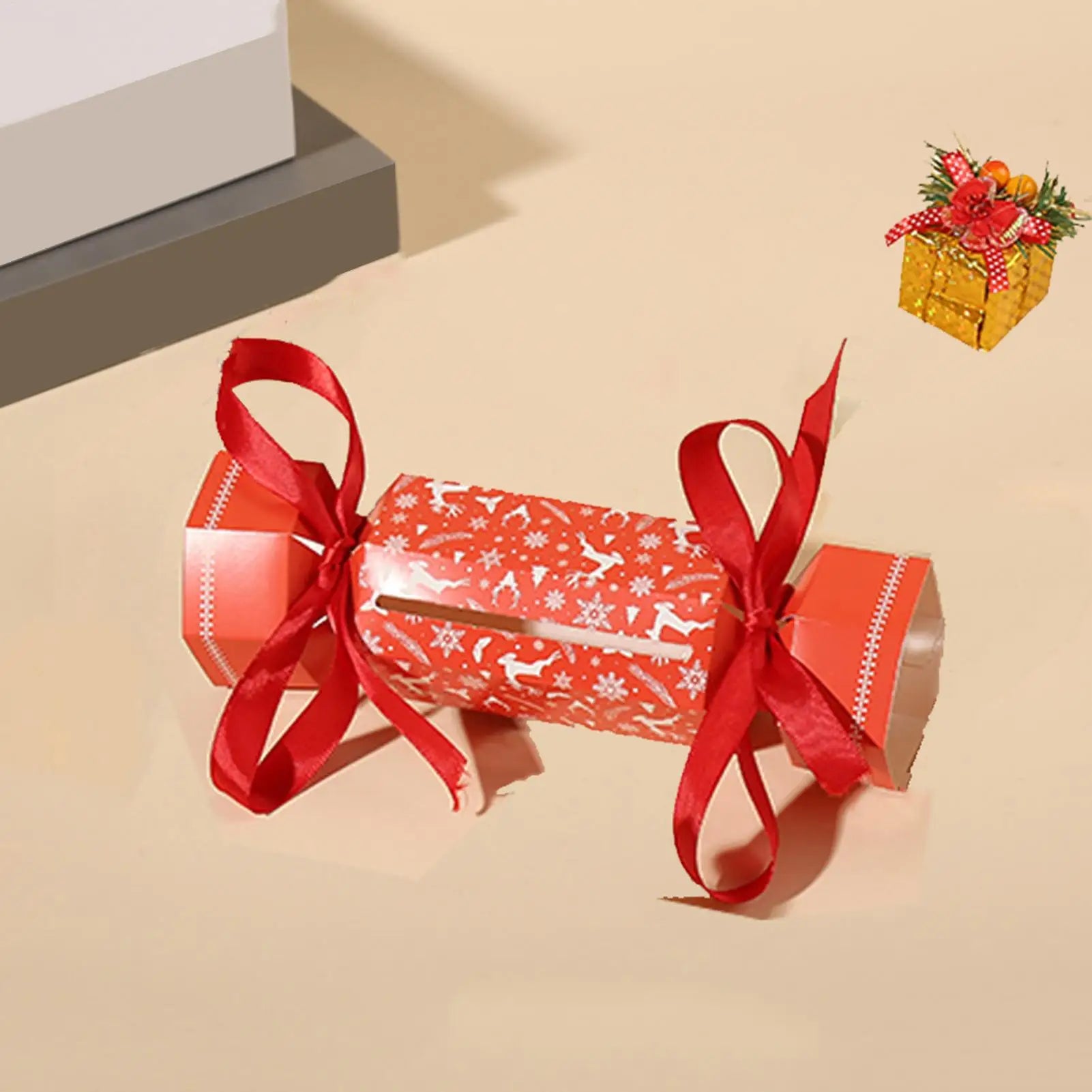 Christmas Money Boxes Cash Candy Shape Holiday Decoration Birthday Qme