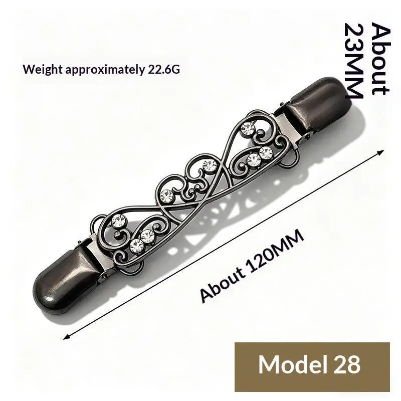 Elegant Sweater Clips Retro Back Cinch Shawl Cardigan Collar Clip To Tighten Dress Pant Waist Tightener For Women Girls Clothing Qme A28